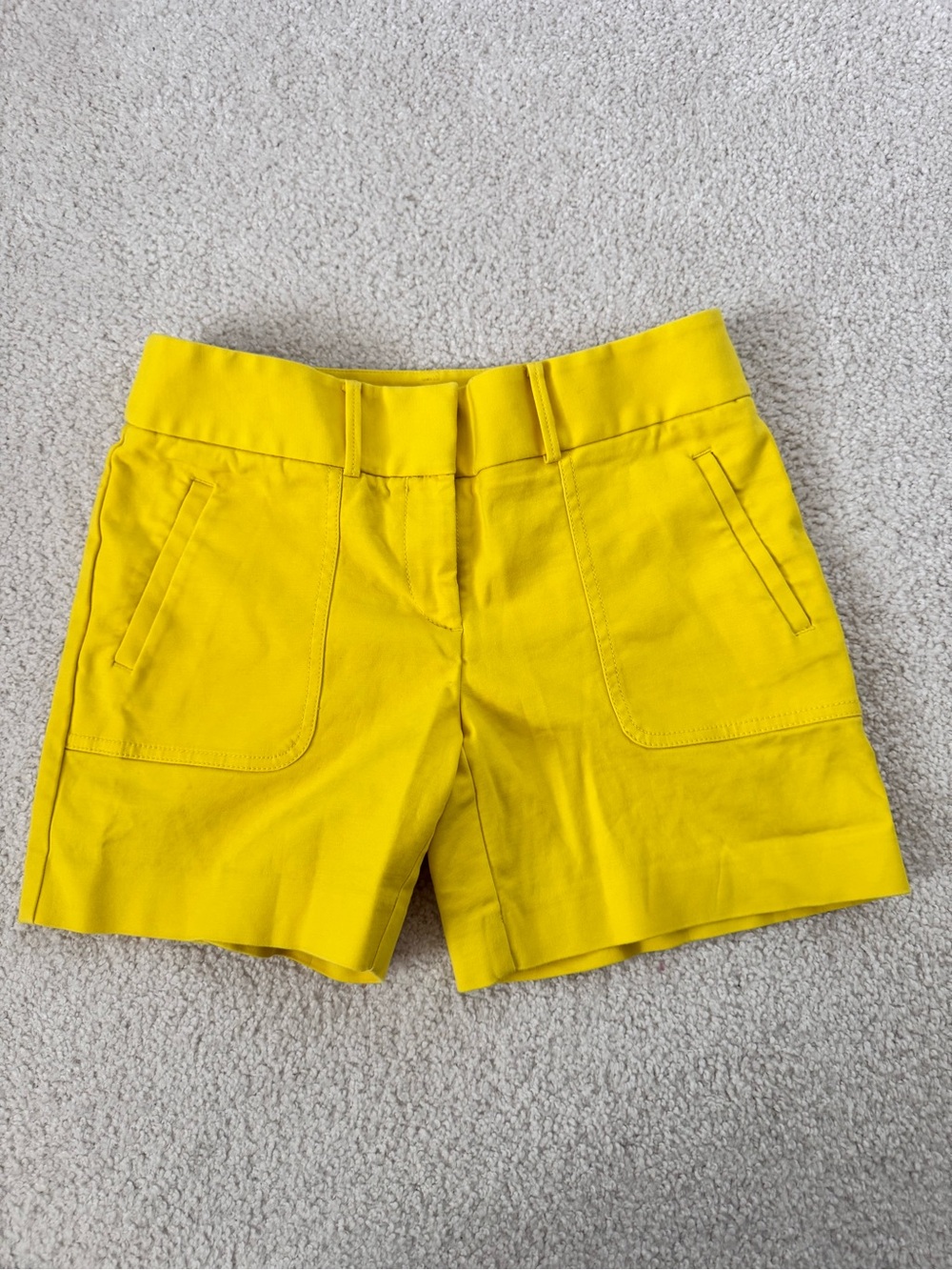 Anne Taylor LOFT Bright Yellow Women's Shorts Riviera Bermudas